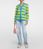 Gucci - Embroidered wide-leg denim jeans