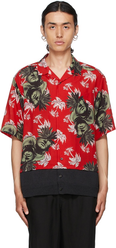 Photo: Undercover Red Floral Short Sleeve Shirt