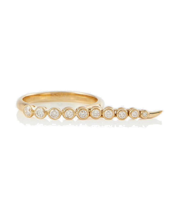 Photo: Ondyn Salinas 14kt yellow gold ring with diamonds