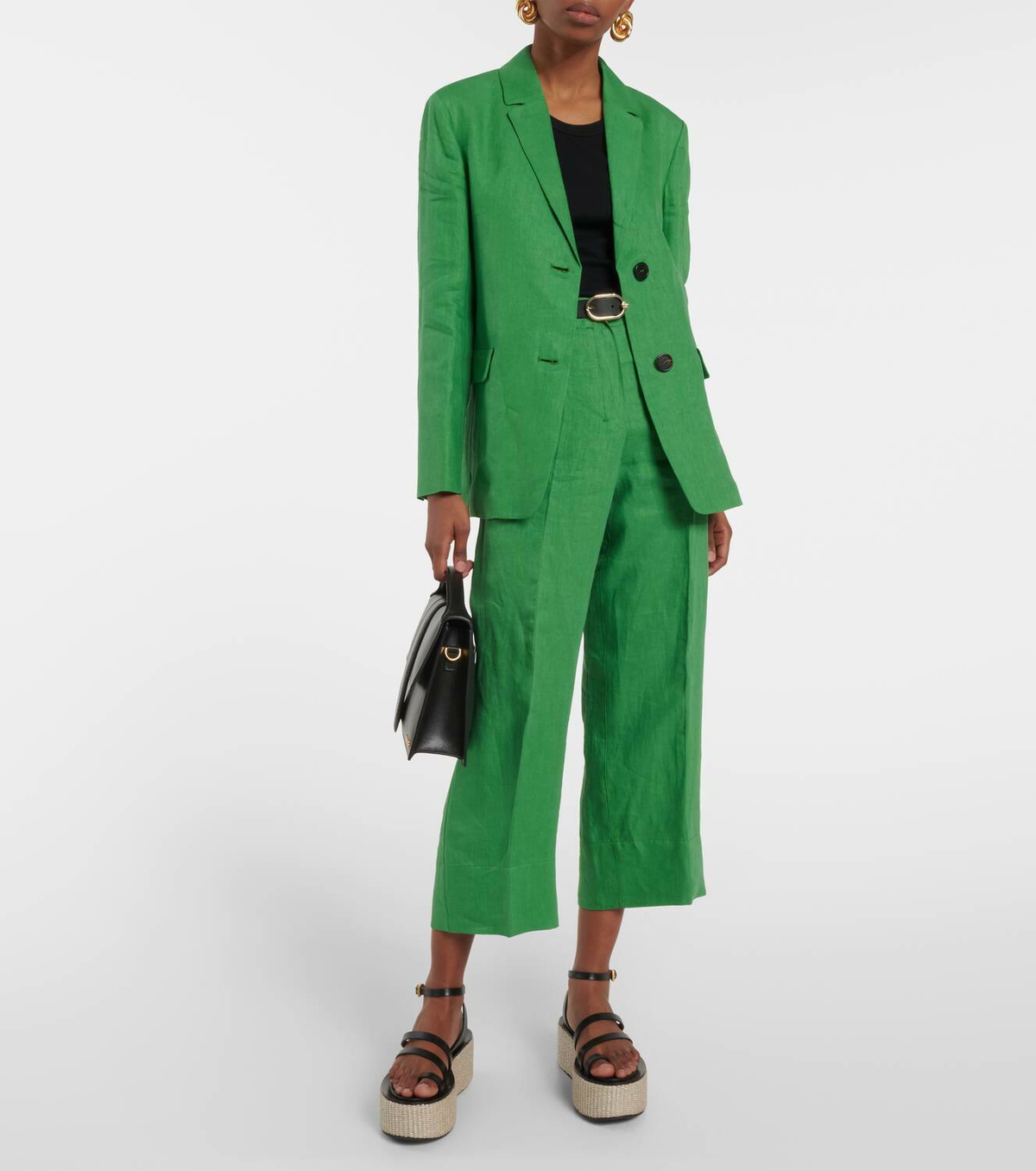 【送料&関税込】'S Max Mara Grass Green Linen Sofia Blazer S Max Mara Grass green linen Sofia blazer - Green | Wanan Luxury