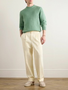 Zegna - Organic Cotton and Silk-Blend Sweater - Green