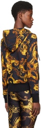 Versace Jeans Couture Black Watercolor Couture Hoodie
