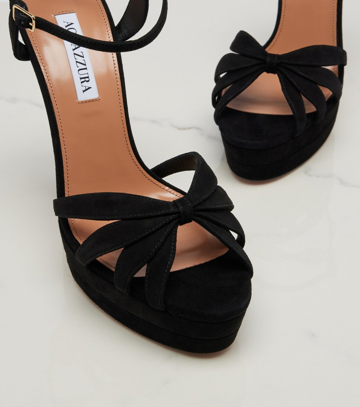 Aquazzura Soulmate suede platform sandals