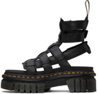 Dr. Martens Black Ricki Leather Platform Gladiator Sandals