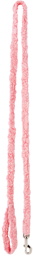 Gauntlett Cheng SSENSE Exclusive Pink Elastic Floral Leash