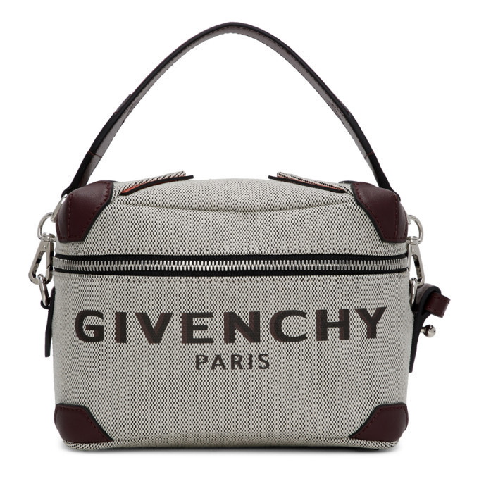 Photo: Givenchy Grey and Burgundy Coffer Box Messenger Bag