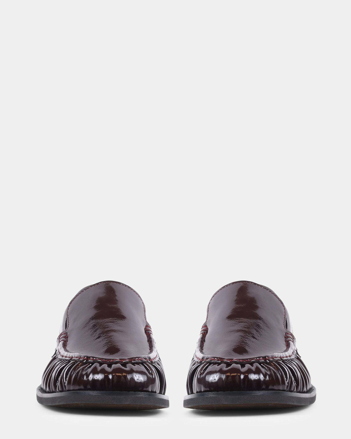 Steve Madden Gordo Burgundy Patent Leather Dress Shoes in Burg. Patent