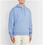 J.Crew - Garment-Dyed Loopback Cotton-Jersey Hoodie - Light blue