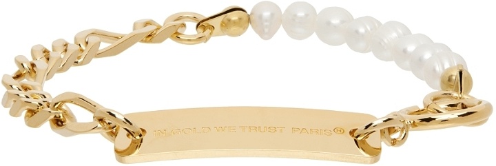 Photo: IN GOLD WE TRUST PARIS Gold Pearl Figaro Bracelet