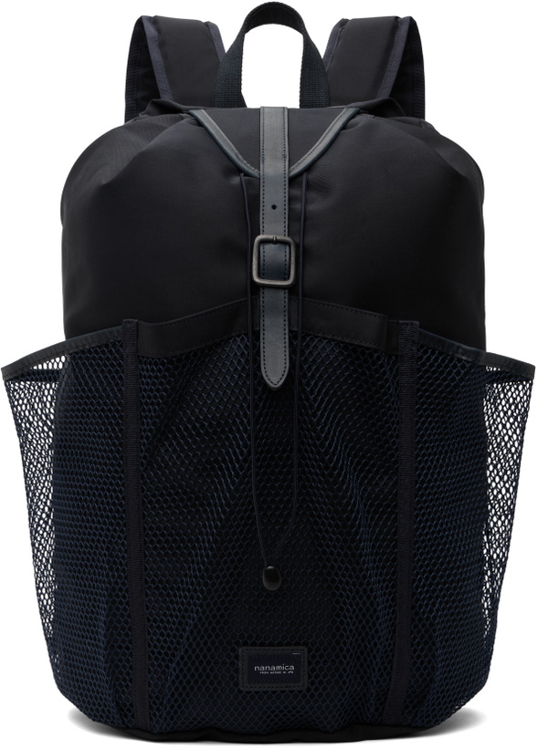 Photo: nanamica Navy Water-Repellent Backpack
