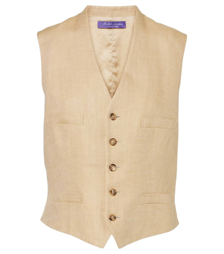 Photo: Ralph Lauren Collection Jaiden silk and linen vest