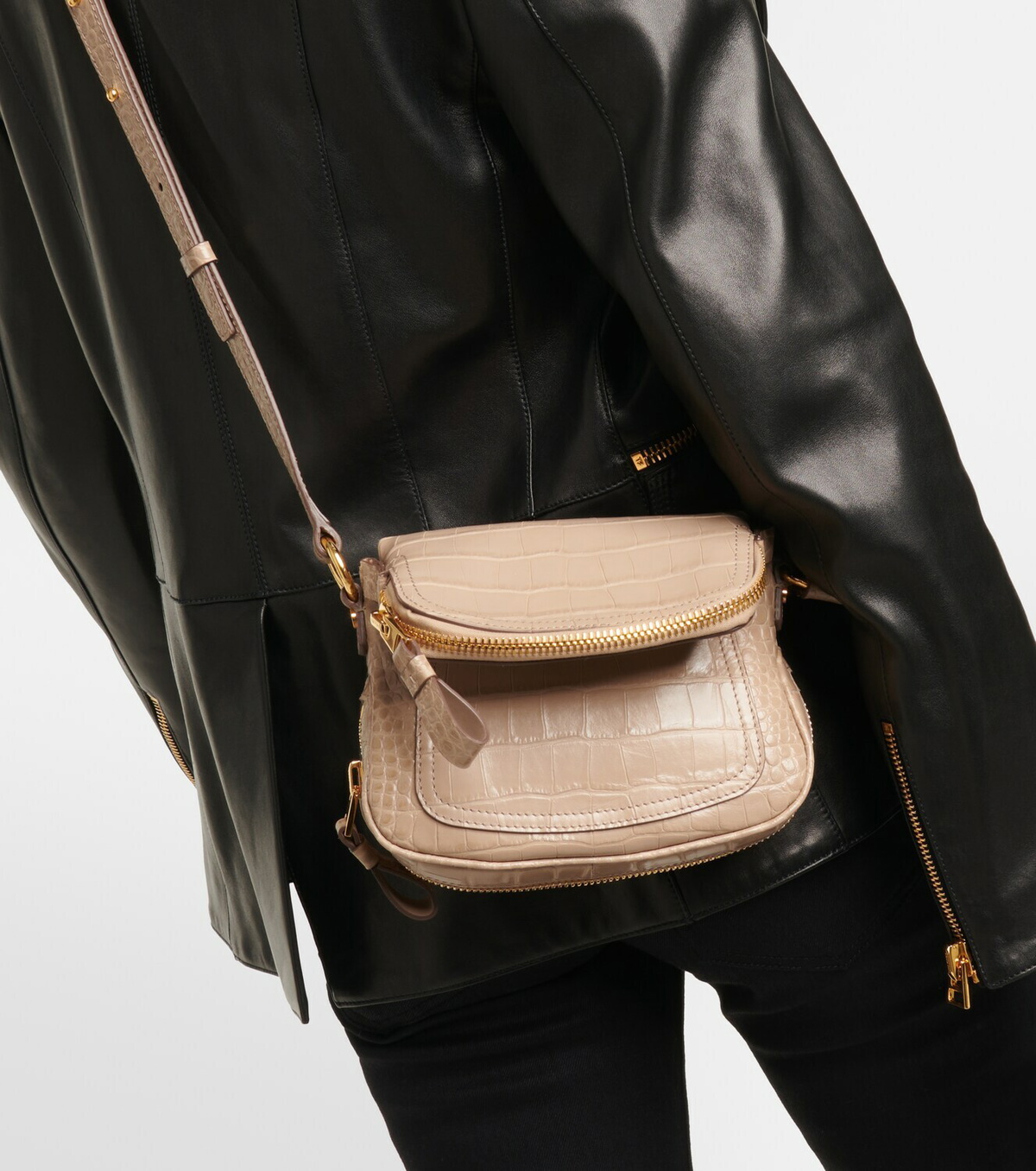 Tom Ford - Jennifer Mini croc-effect leather shoulder bag