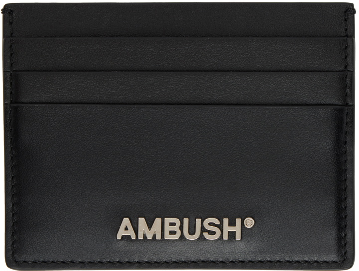 Photo: AMBUSH Black Logo Card Holder