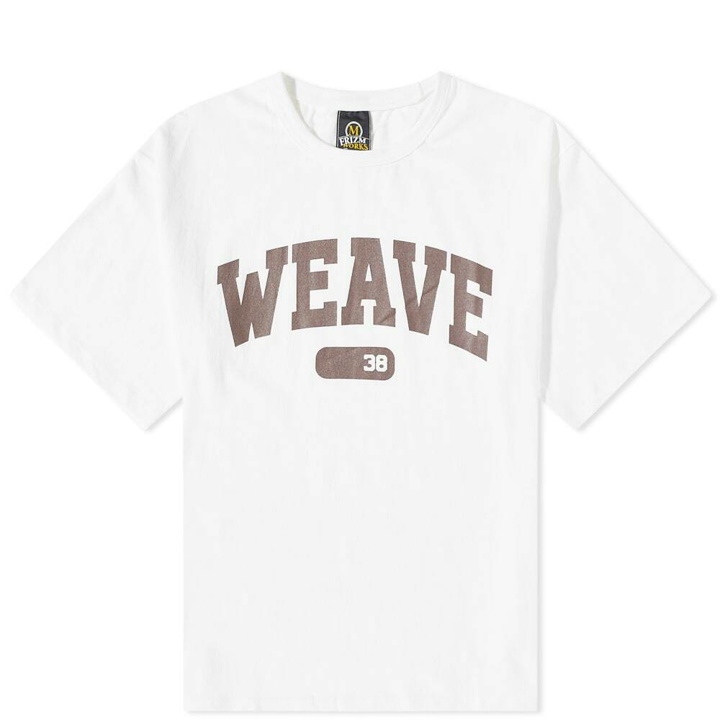 Photo: FrizmWORKS Men's Weave 38 Logo T-Shirt in White