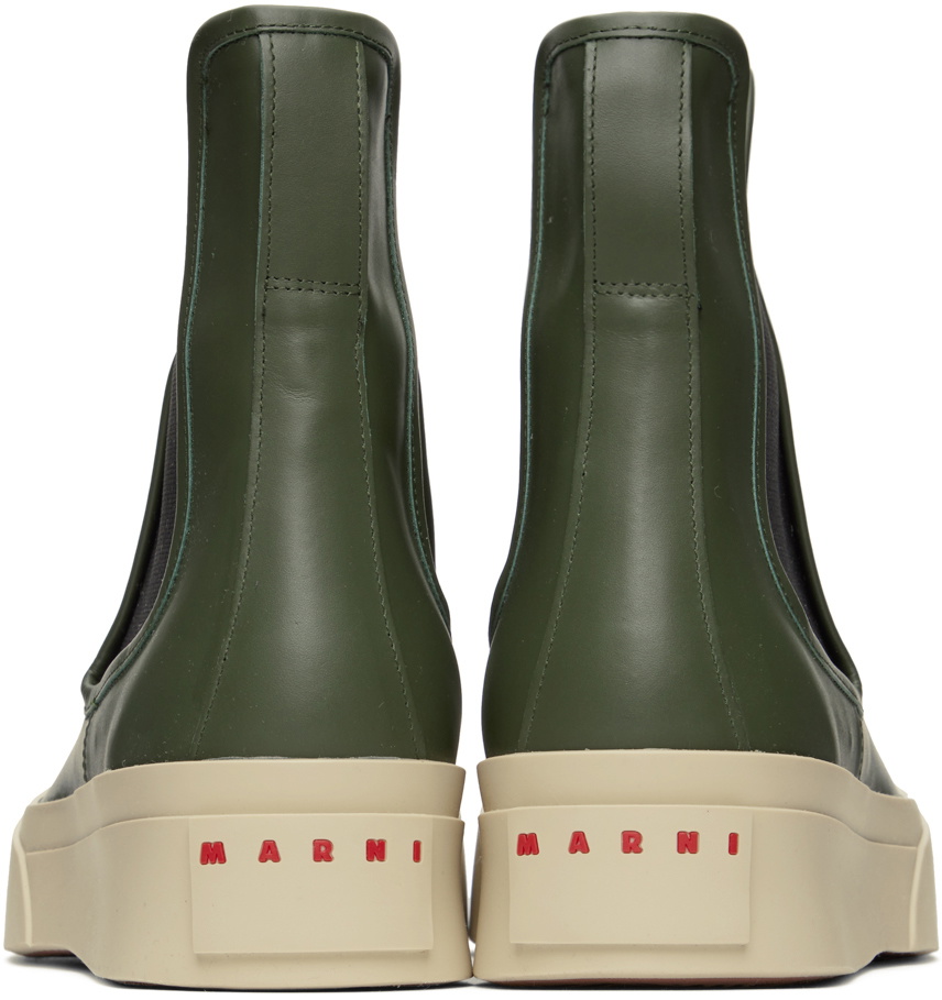 Marni Khaki Pablo Chelsea Boots