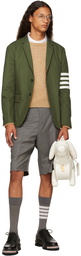 Thom Browne Green 4-Bar Unconstructed Sport Blazer