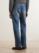 SAINT LAURENT - Straight-Leg Distressed Jeans - Blue