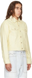 EYTYS SSENSE Exclusive Yellow Vegan Leather Jacket