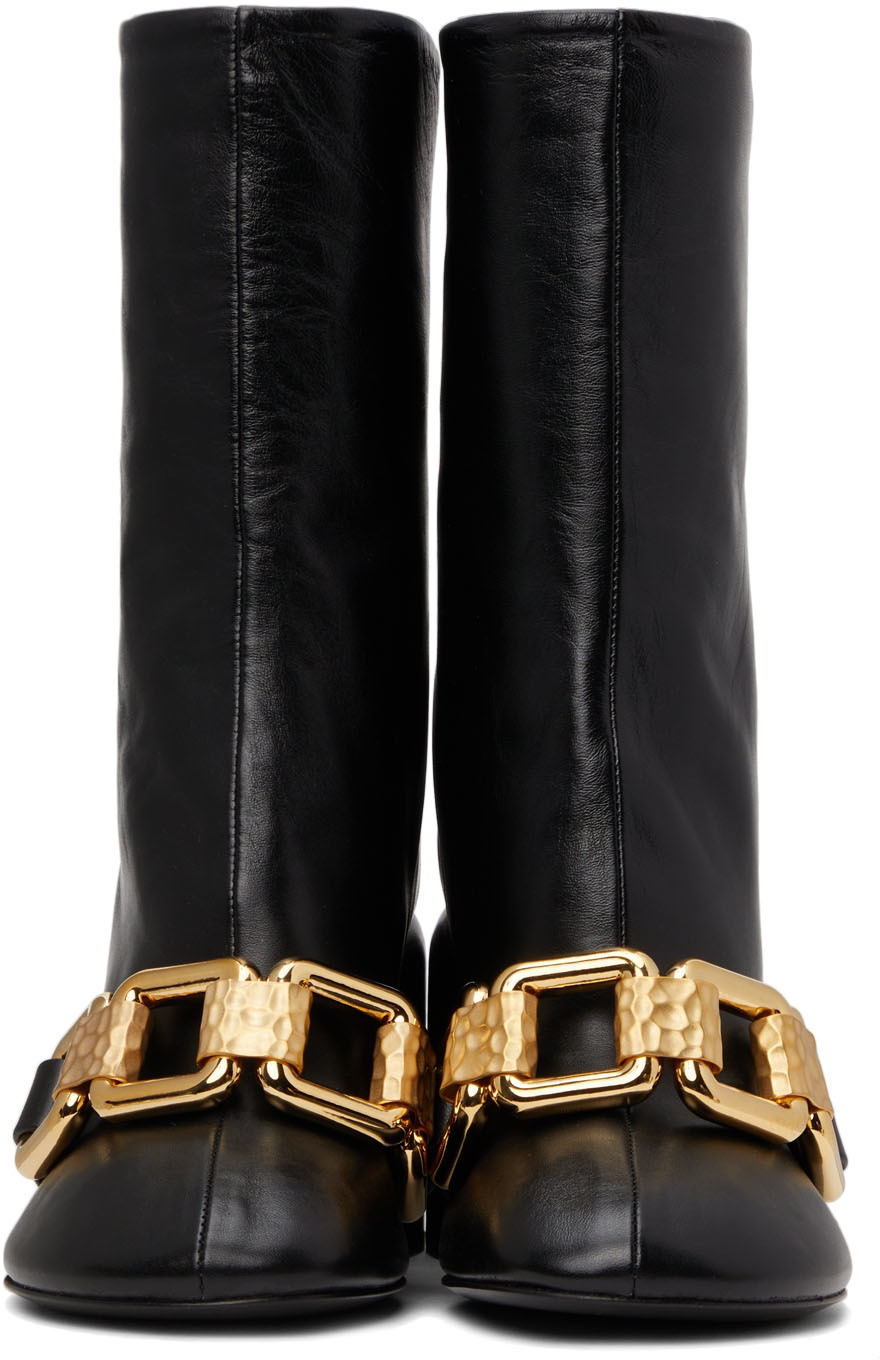 Jil Sander Black Nikky Chain Boots Jil Sander