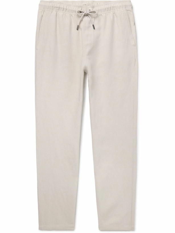 Photo: Onia - Air Straight-Leg Linen and Lyocell-Blend Drawstring Trousers - Neutrals