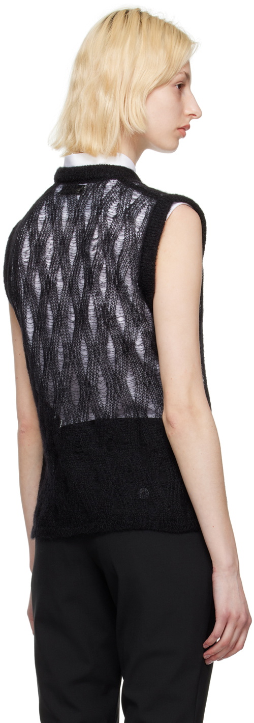 Ernest W. Baker Black Argyle Vest