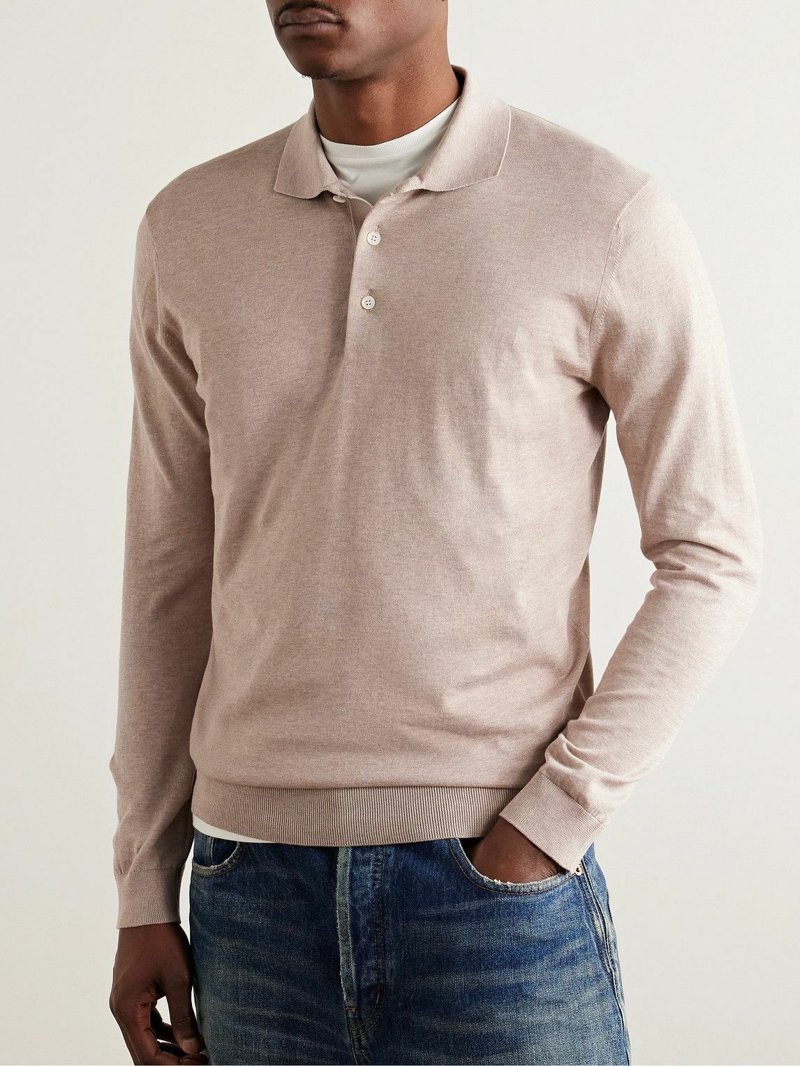 Peter Millar - Slim-Fit Mariner Sea Island Cotton Polo Shirt - Brown