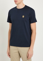 Belstaff Logo-appliquéd Cotton T-shirt Navy