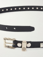 Enfants Riches Déprimés - 2cm Studded Leather Belt - Black