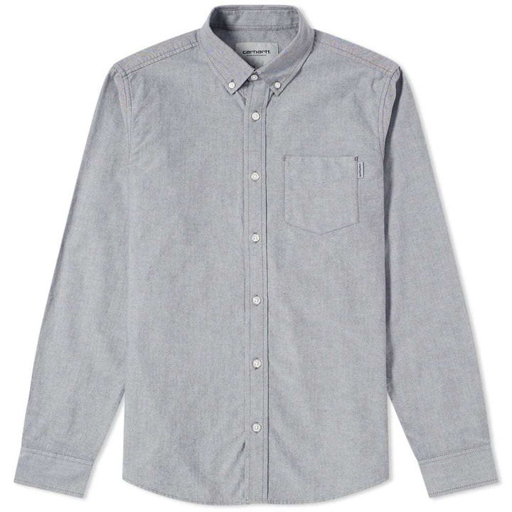 Photo: Carhartt Button Down Pocket Shirt Grey