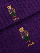 Polo Ralph Lauren   Hat And Scarf Purple   Mens