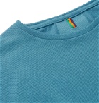 Iffley Road - Cambrian Striped Drirelease Piqué T-Shirt - Blue