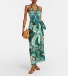La DoubleJ Printed cotton beach cover-up