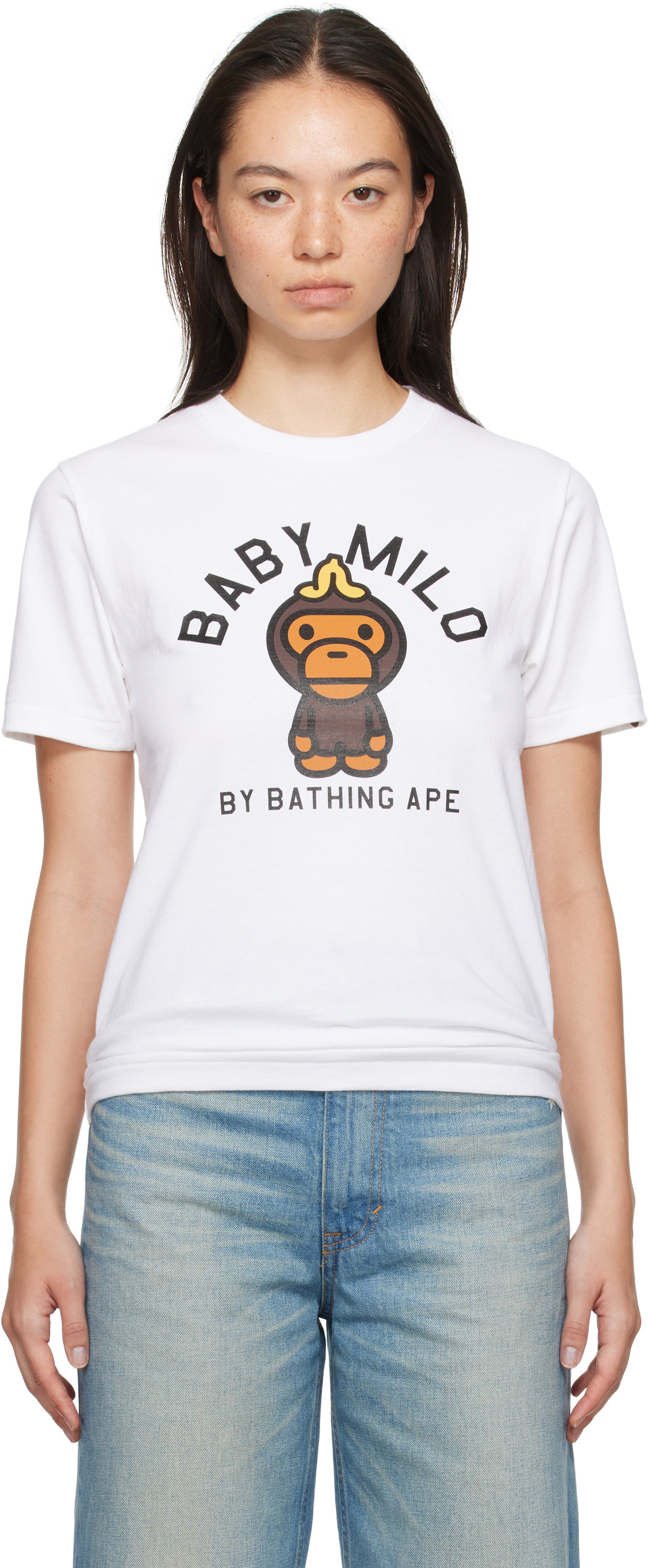 BAPE White Banana On Baby Milo T-shirt A Bathing Ape