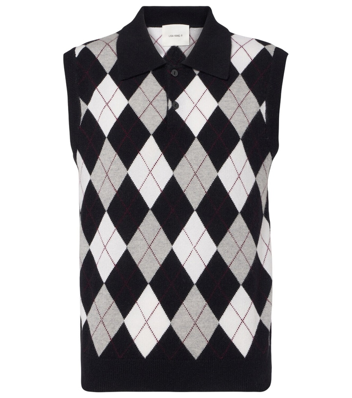 Photo: Lisa Yang Anwen argyle cashmere sweater vest