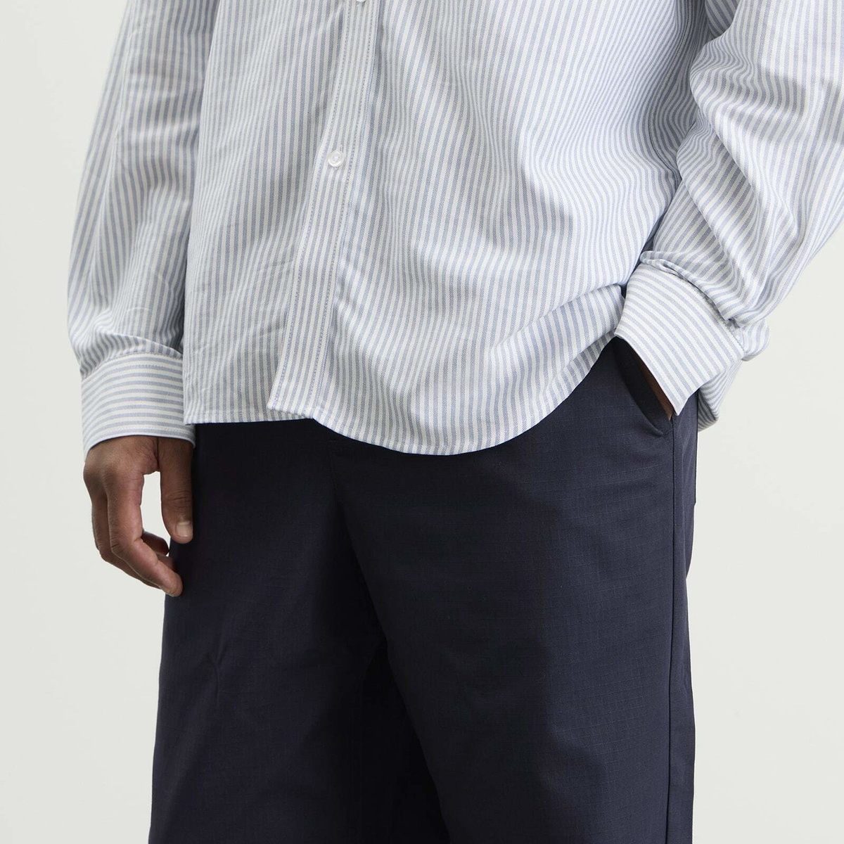 Palmes Men's Lucien Ripstop Trousers in Navy