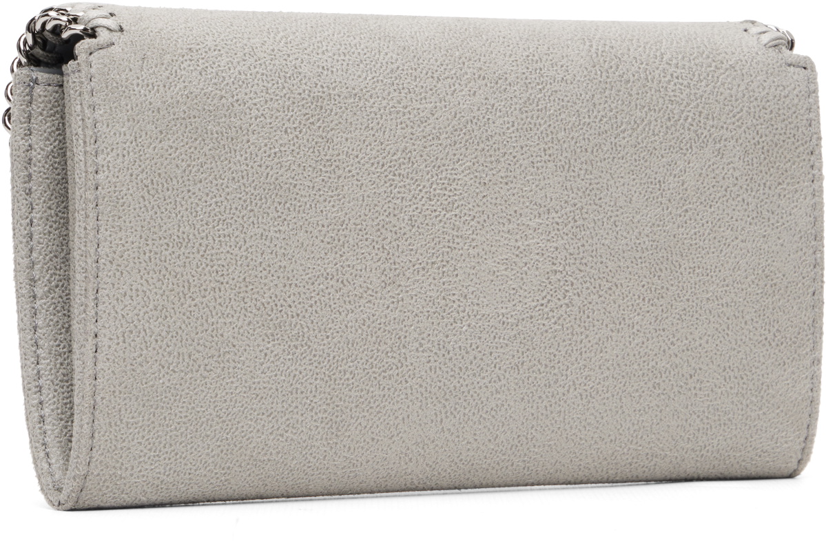 Stella McCartney Gray Falabella Wallet-On-Chain Crossbody Bag