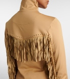 Goldbergh Whisper studded fringed ski top