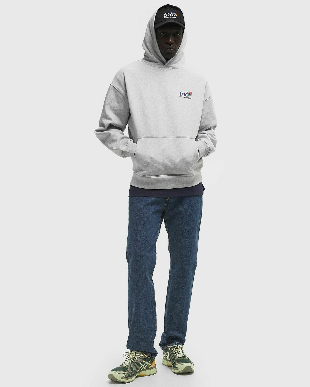 The New Originals TNO - MESSENGER HOODIE Grey Mens Hoody The New