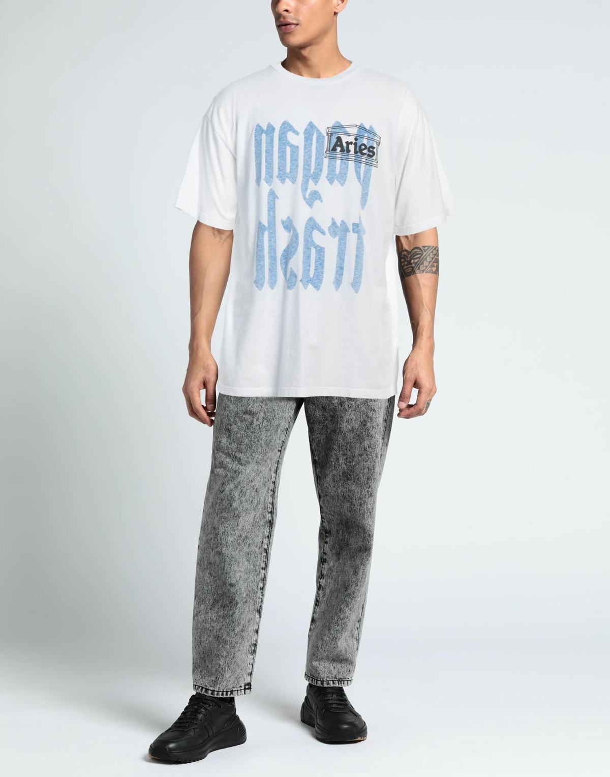 Aries Mens T-shirt in White