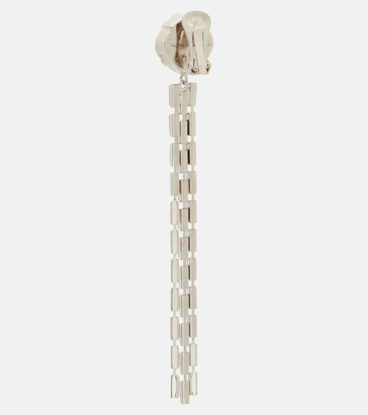 Alessandra Rich Fringed clip-on drop earrings