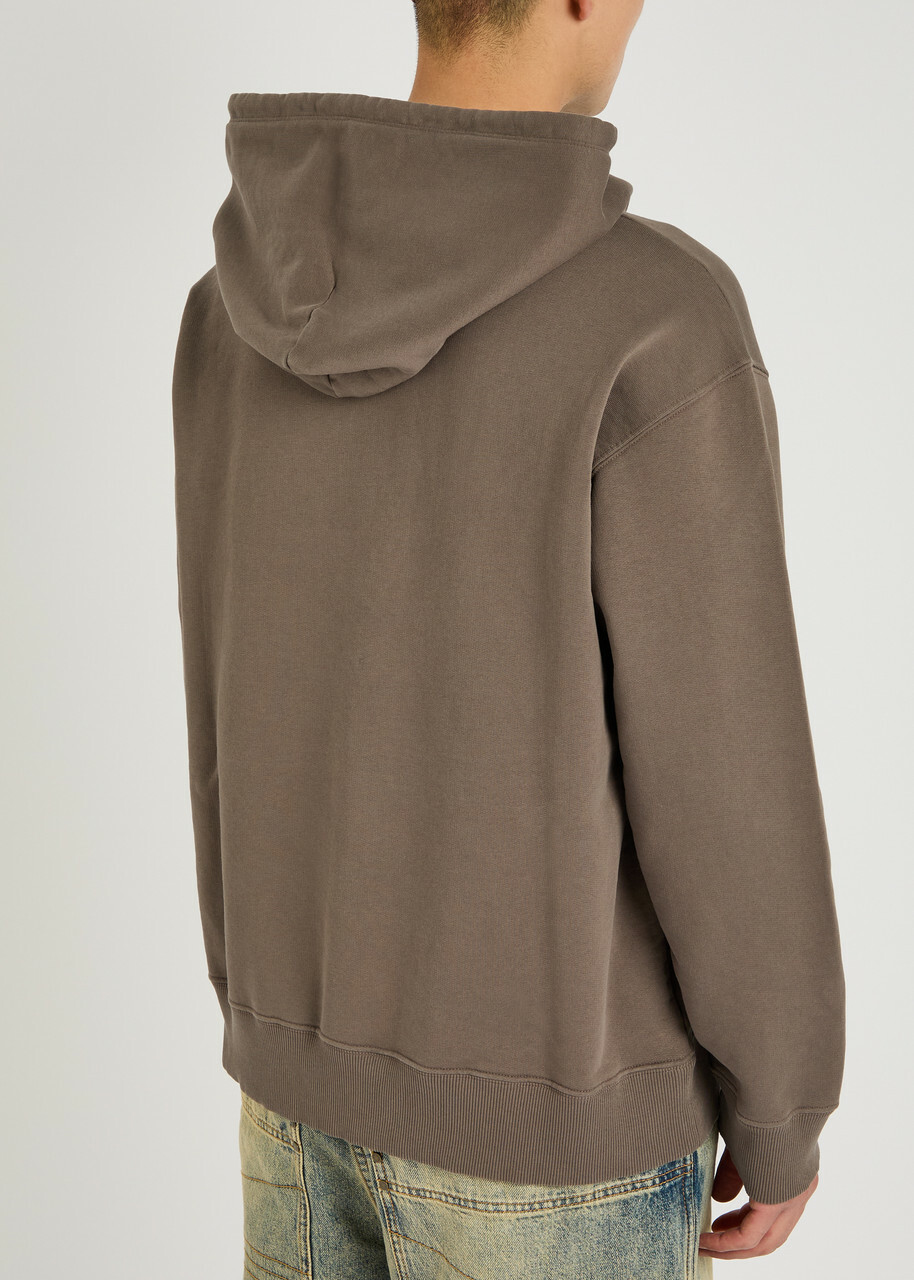 MM6 ブラウン Mサイズ パーカー　マルジェラ MM6 BY Maison Margiela Label Logo Cotton Hooded Sweatshirt Brown