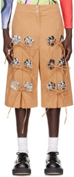 Chopova Lowena Beige Beloved Shorts