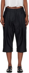 Kenzo Black Kenzo Paris Tailored Cropped Pleated Trousers