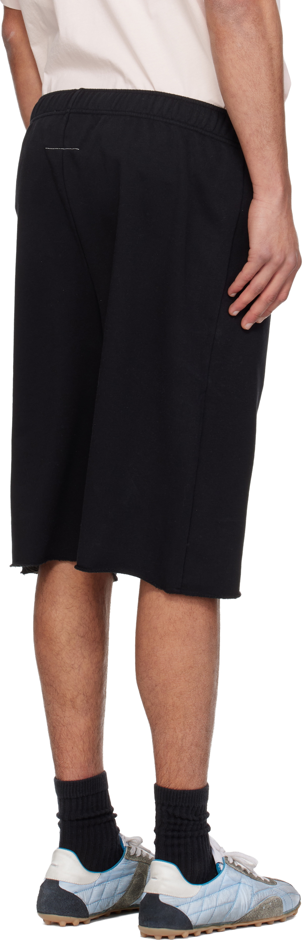 MM6 Maison Margiela Black Label Patch Shorts