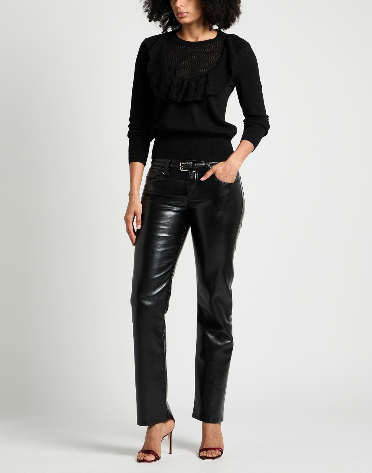 Chiara Boni La Petite Robe Womens Sweater in Black