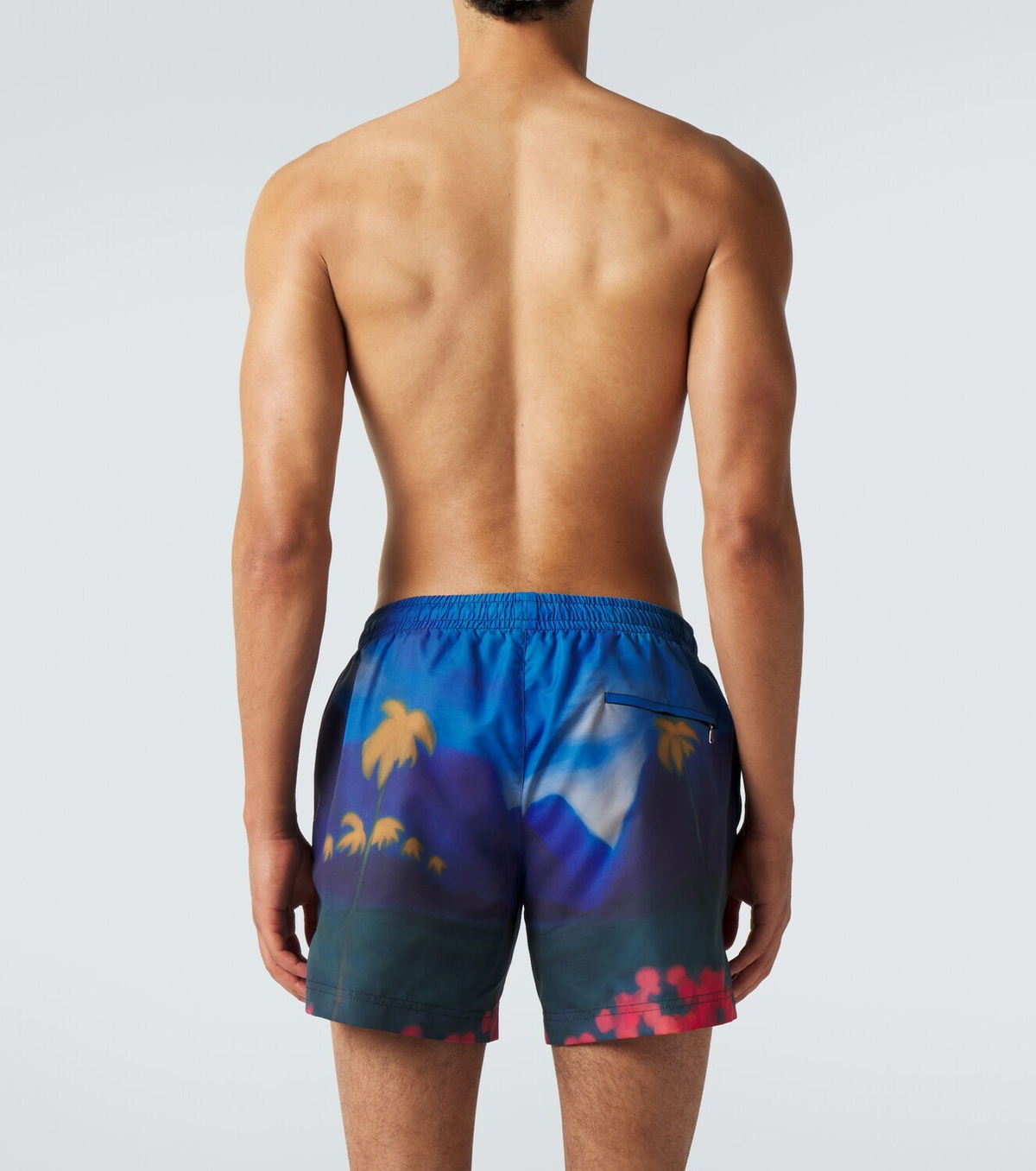 Commas Printed swim trunks
