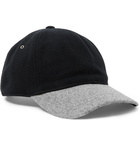 J.Crew - Two-Tone Melton Wool-Blend Baseball Cap - Black