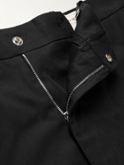 Alexander McQueen - Slim-Fit Tapered Cotton-Gabardine Trousers - Black