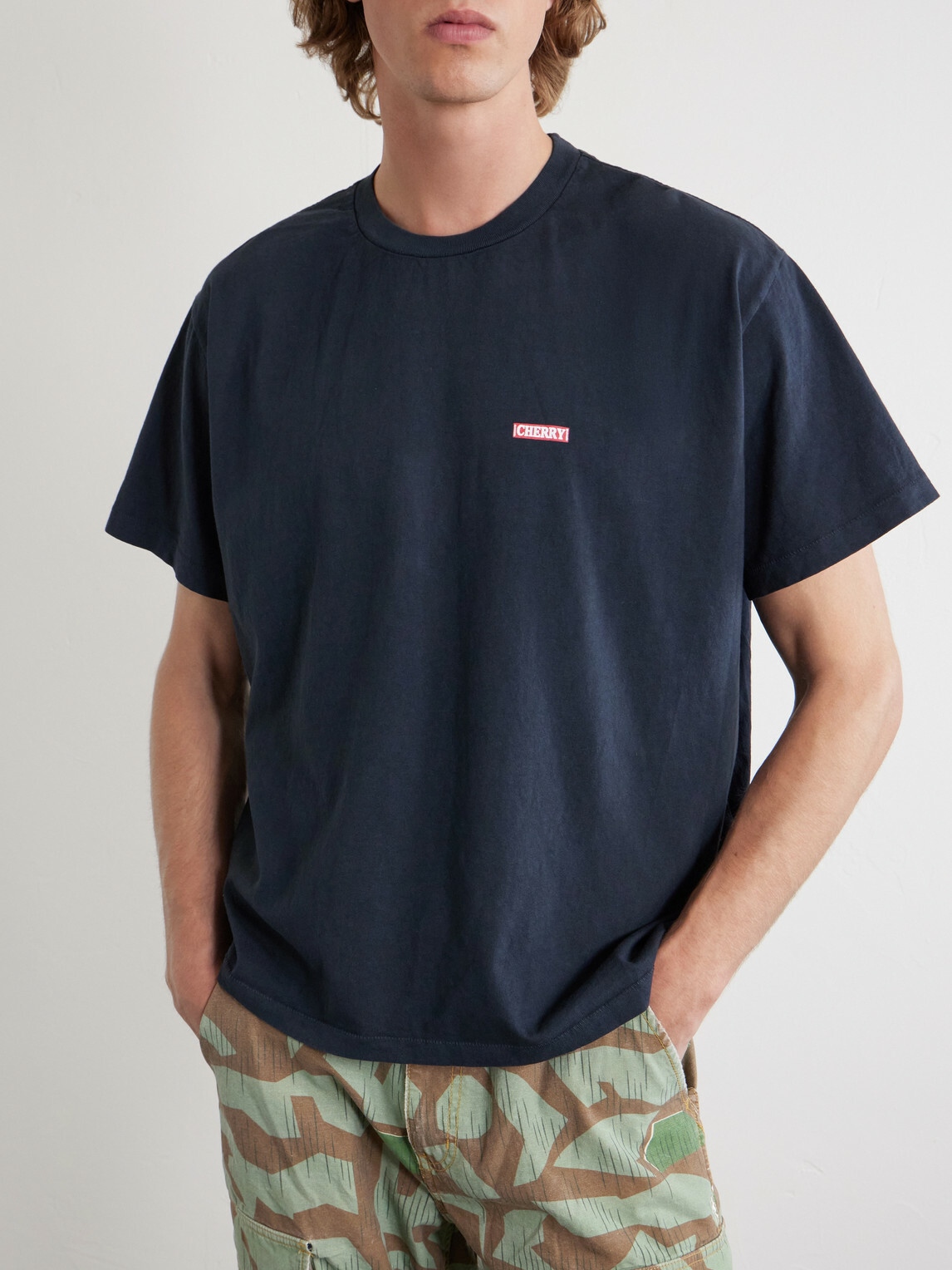 Cherry Los Angeles - Logo-Print Cotton-Jersey T-Shirt - Black