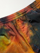 True Tribe - Neat Steve Mid-Length Tie-Dyed ECONYL Swim Shorts - Orange